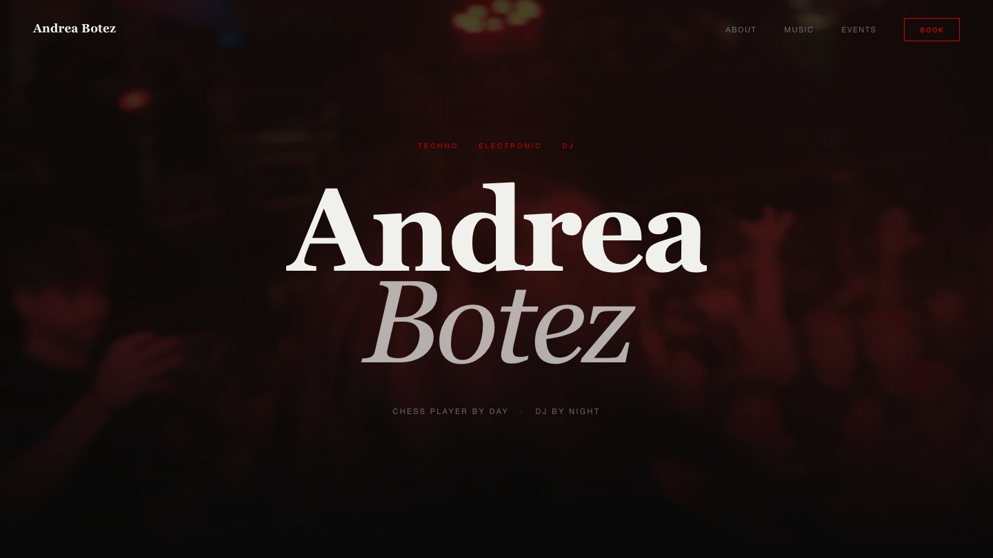 Andrea Botez website hero